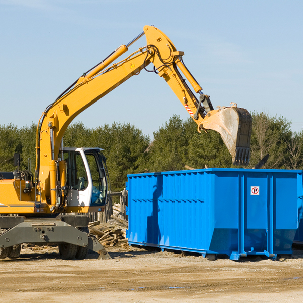 how many times can i have a residential dumpster rental emptied in Leverett